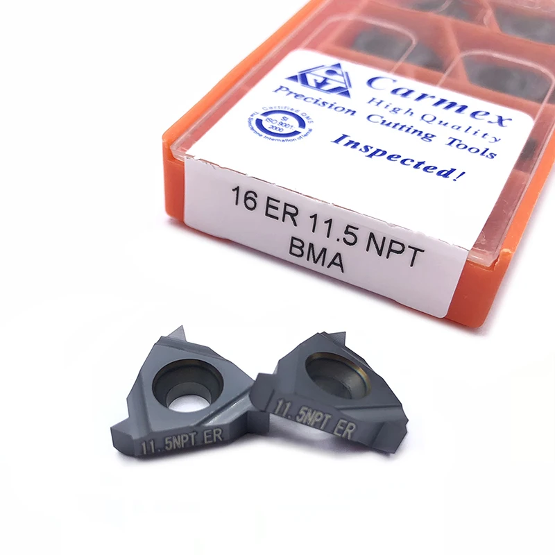 10 штук 16ER 16IR 11.5NPT 14NPT 18NPT BMA карбид вольфрама токарный станок с ЧПУ резьба вставка