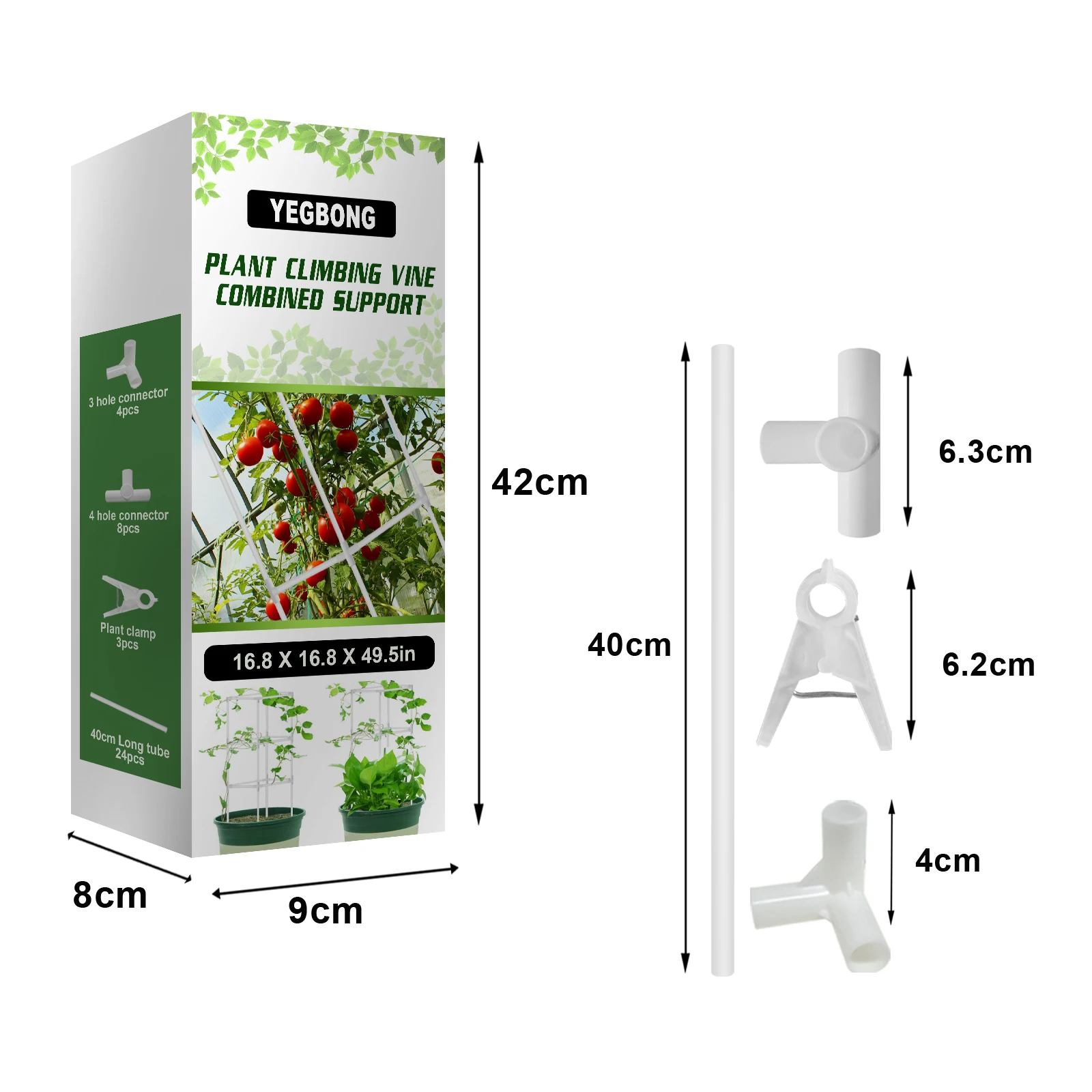 

1 Set Multi-functional Garden Vegetables Trellis Plant Cage Tomato Cages For Garden Easy Install Plant Cage For Climbing Plants