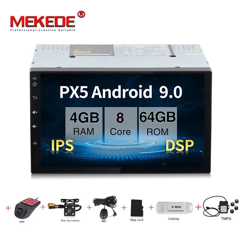 64G Cam DVR carplay MEKEDE PX30 " 2Din 9,0 автомобильный dvd-плеер для Nissan Volkswagen TOYOTA Honda KIA hyundai Lada Renault mazda универсальный автомобильный Радио gps - Цвет: 64G Cam DVR carplay