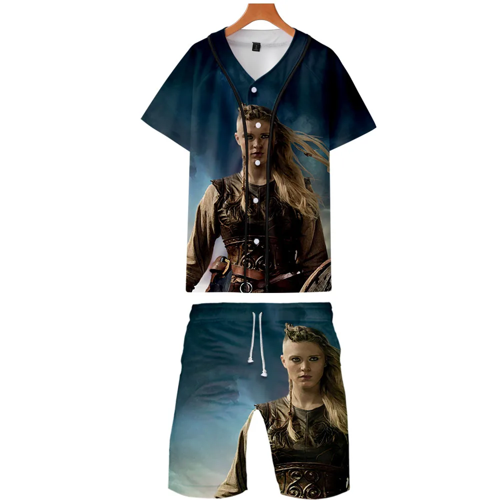 Комплект из двух предметов Viking куртка и шорты Kpop модный новый крутой бейсбольный