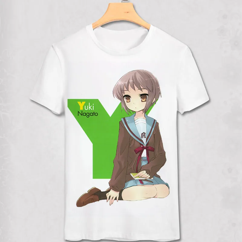 Футболка с изображением меланхоли Харухи джузумии японская Классическая