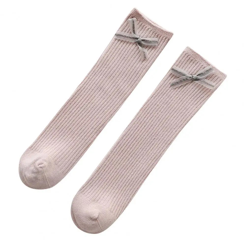 Calcetines hasta la rodilla transpirables y c&oacute;modos para ni&ntilde;os peque&ntilde;os, calcetines de sutura deshuesados, muy el&aacute;sticos-0