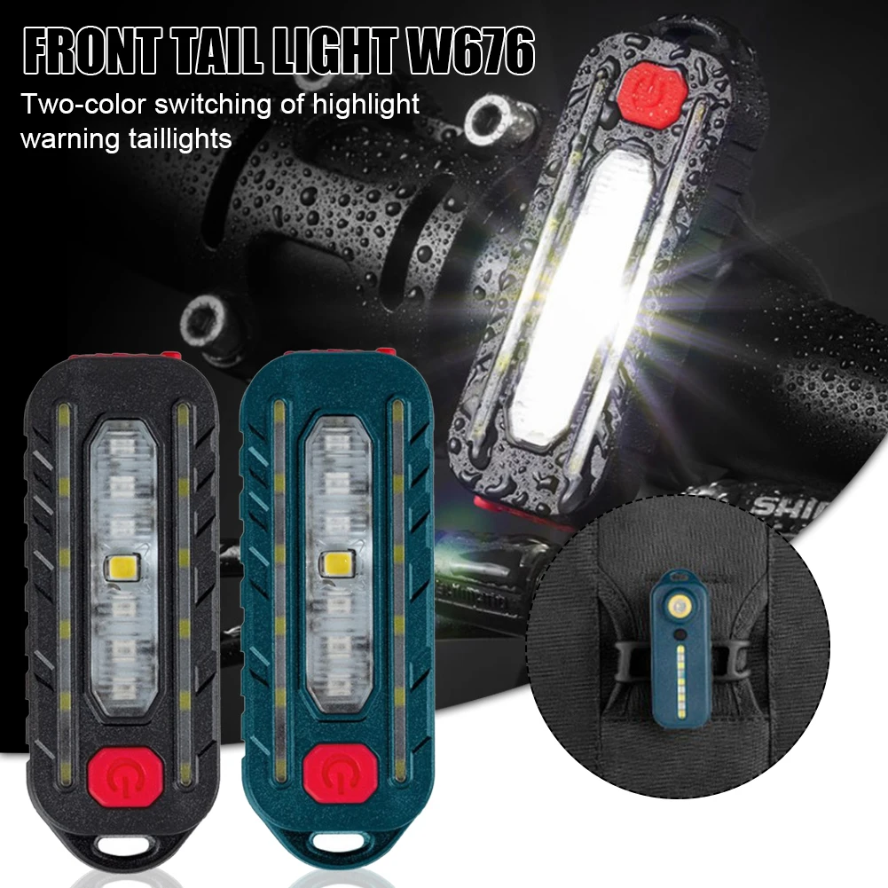 

Bicycle Headlight LED Front Rear Light Rechargeable 5 Modes MTB Road Bike Taillight Safety Warning Light Waterproof Flashlight