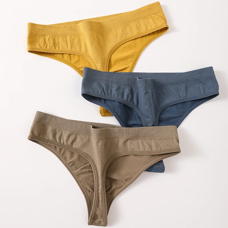 

Richkeda Store New 2021 G-String Panties Sexy Women Thongs Female Underpants Bikini Pantys Lingerie Sexy Seamless Underwear