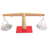 wooden balance scale toy montessori math toy weighing scale sensorial early education balancing game toy preschool training toys
