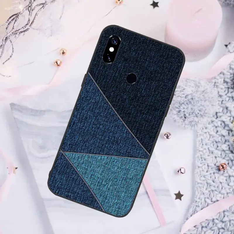 

Jeans Style Blue Denim Phone Case For Xiaomi Redmi note 7 8 9 pro 8T 9S Mi Note 10 Lite pro