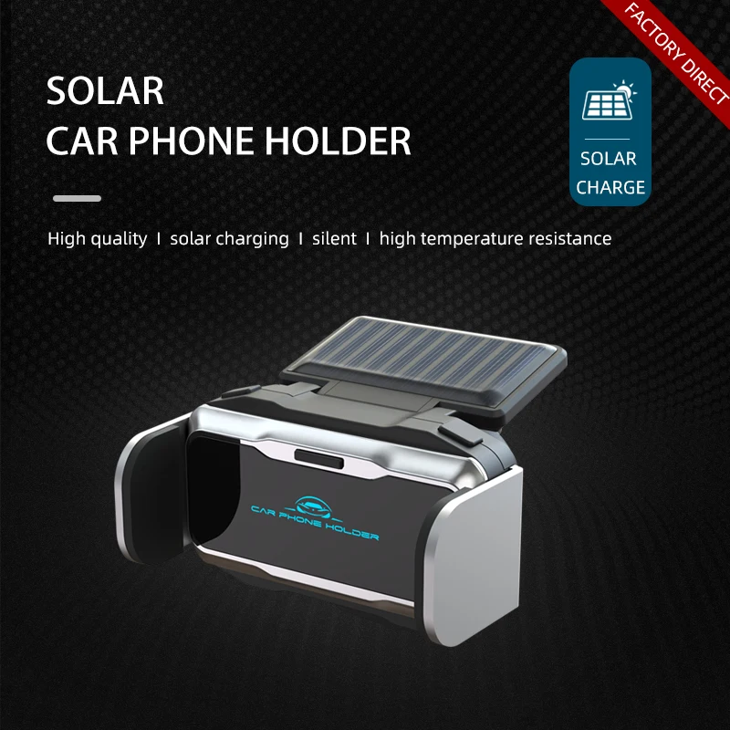 

New Technology Solar Car Phone Holder Automatic Air Vent Mount Adjustable Mobile Phone Stand For iPhone Samsung Huawei Xiaomi