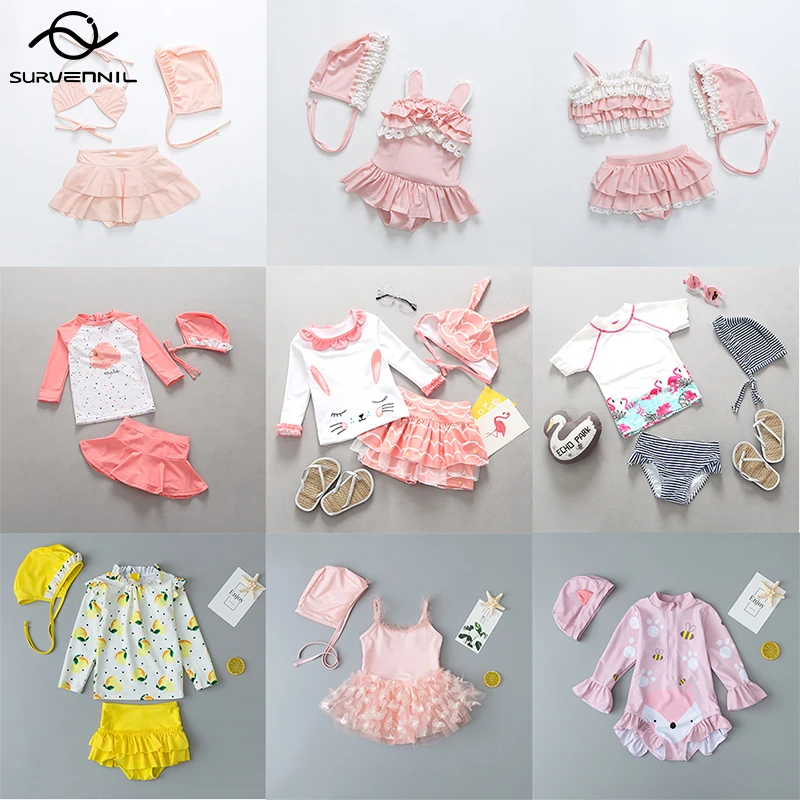 Детский купальник бикини для девочек 2020 купальный костюм детей с УФ защитой