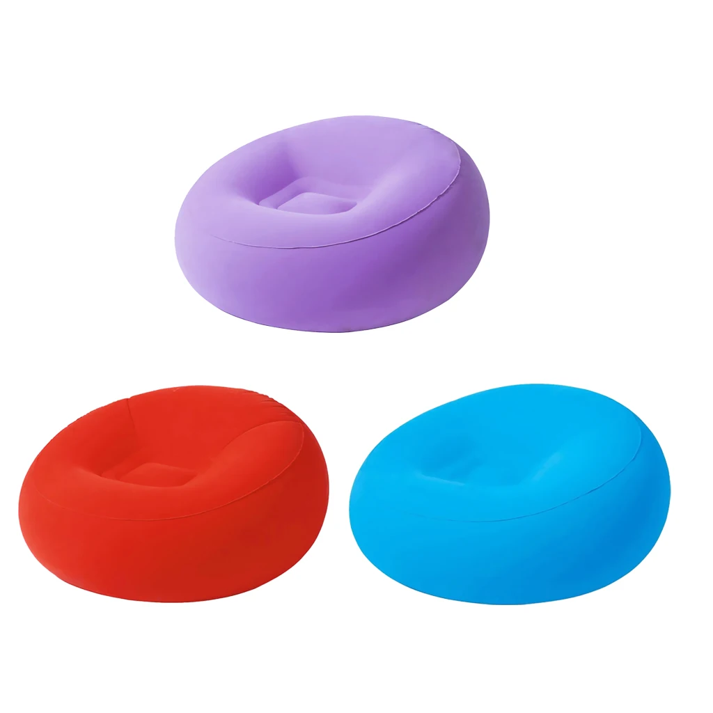 

Inflating Beach Camping Lounger Lazy Sofa Back Pillow Cushion Chair Air Bed