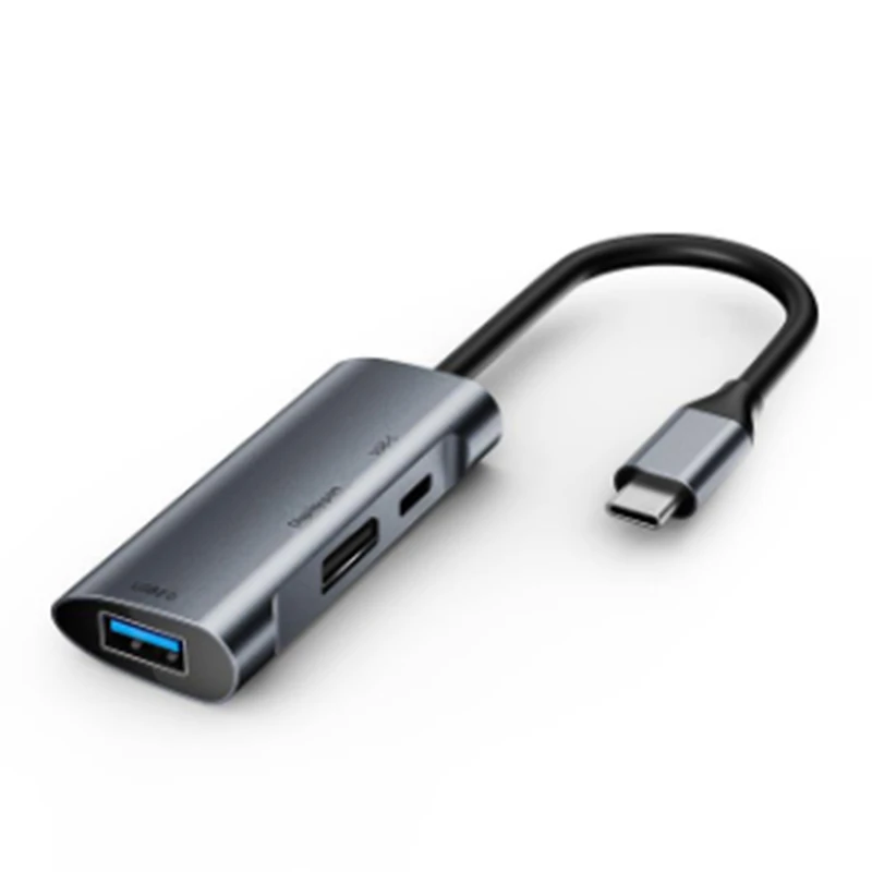 Док-станция 3 в 1 USB C HUB Type-C 4K @ 60 Гц DisplayPort PD Вт 2 0 | Компьютеры и офис