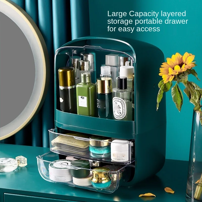 

Cosmetics Storage Box Mask Jewelry Desktop Dust-proof Storage Box Skin Care Product Shelf Drawer Cosmetic Box Makeup Organizer