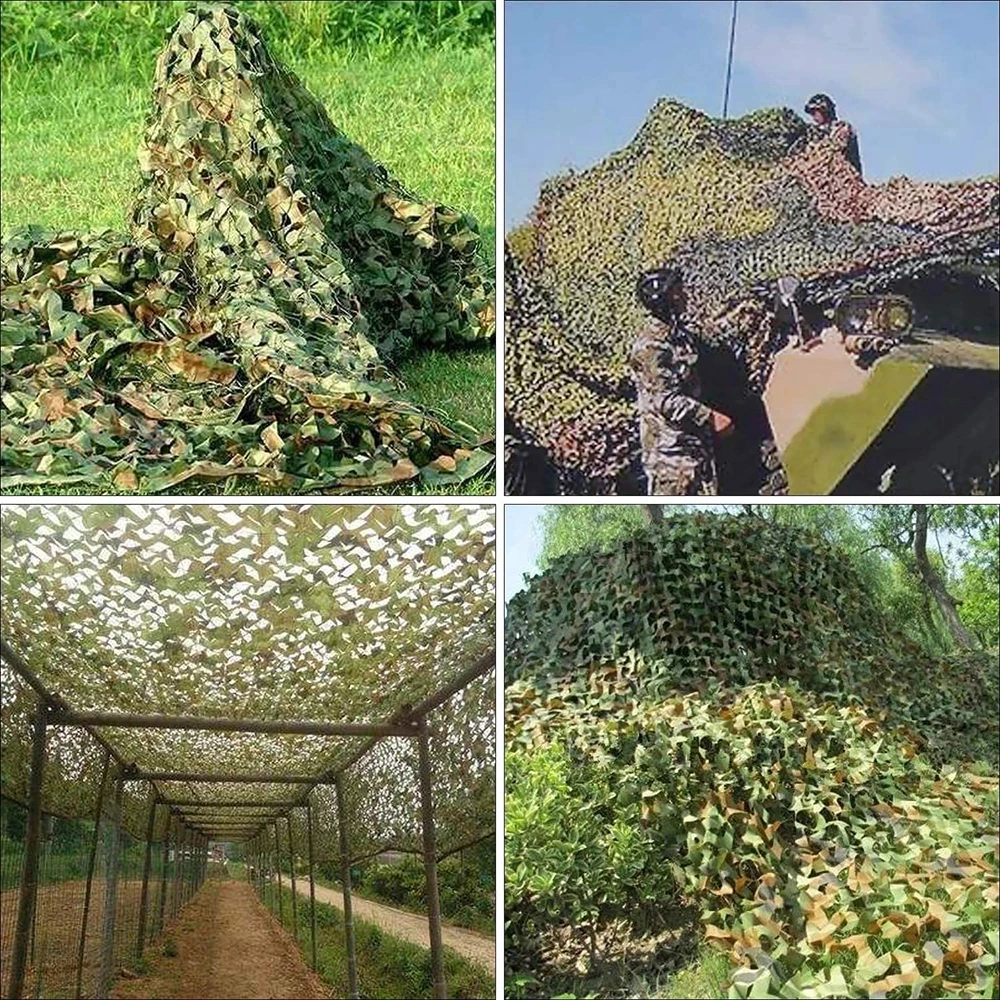 Hunting military camouflage net woodland army camouflage net camping awning car garden tent shading outdoor awning