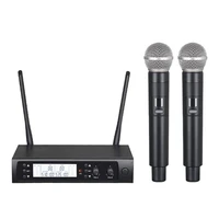 wireless microphone system metal karaoke mic uhf cordless handheld microphone for karaoke home ktv party speech high defin