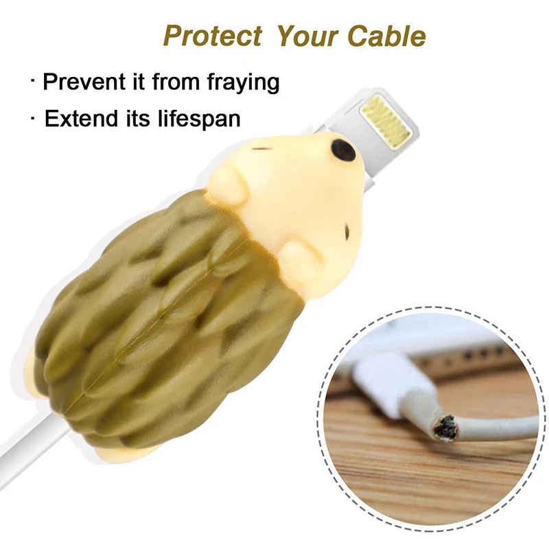 1pcs cute cable bite animals protector for android iphone charging cord cable buddies cartoon cable biter phone holder accessory free global shipping