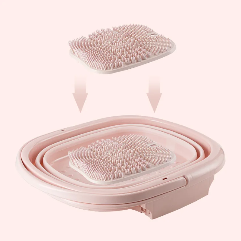 

Foot Bath Massager Collapsible Foot Bath Foot Soaking Tub with Massaging Rollers Foot Bath Foot Tub At Home Spa Pedicure Tub
