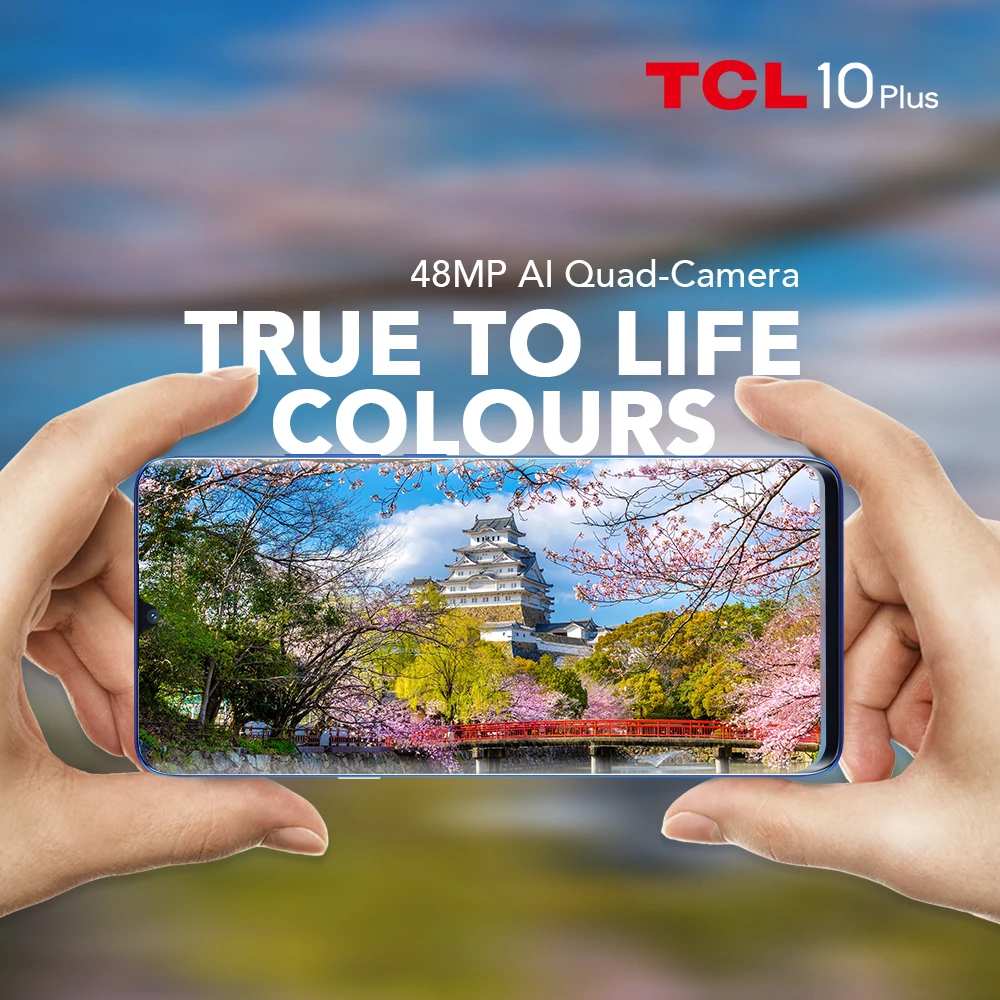 Мобильный телефон Global TCL 10 Plus 6 ГБ/256 ГБ NFC безрамочный дисплей 47 дюйма AMOLED Snapdragon 665
