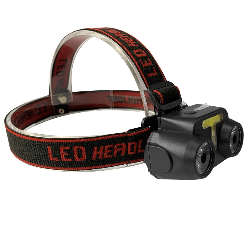 

T-shaped Multi-function Rechargeable Headlight Can USB Interface COB Outdoor Emergency Headlight Flashlight
