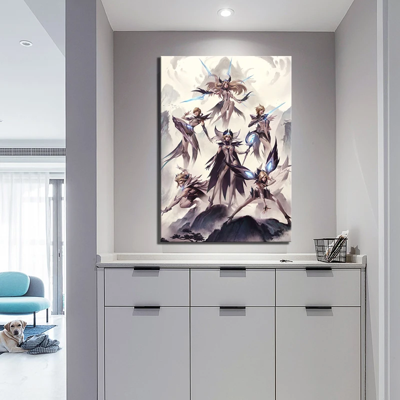 Poster Modern Home Decor League of Legends Print Game Video Canvas Painting 1 Pcs Wall Artwork Modular Picture For Living Room | Дом и сад