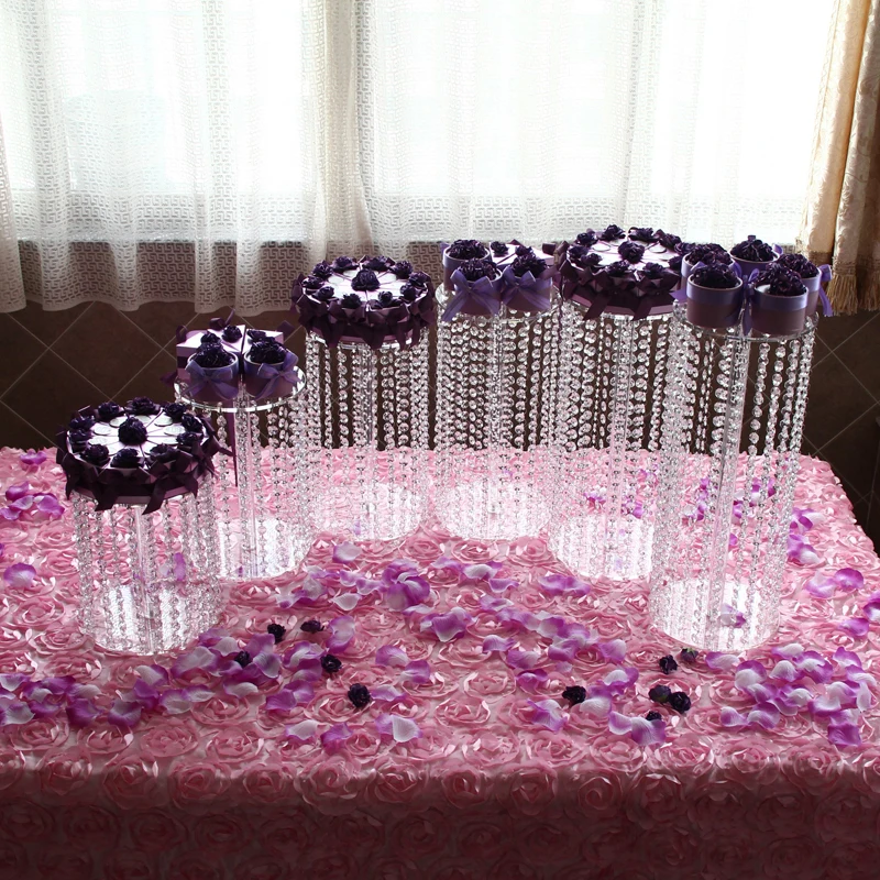 DZ6Pcs Luxury Birthday Gift Table Centerpiece Wedding Cake Stand Party Cake Display Cake Cupcake Display Master decoration