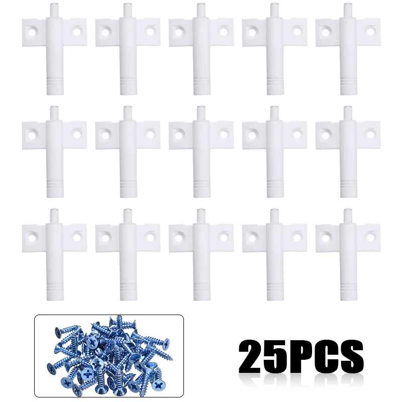 

25Pcs Soft Close Kitchen Drawer Cabinet Door Quiet Closer Damper Buffers Screws For Furniture Cabinet Damper Buffers