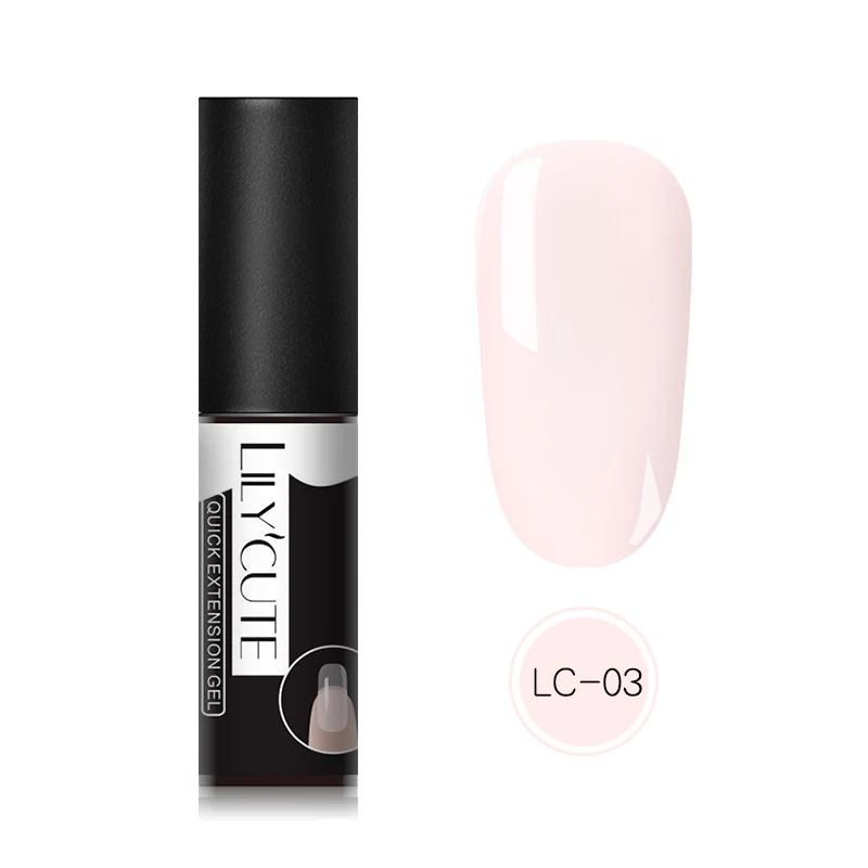 LC-03 LILYCUTE поли УФ гель для наращивание ногтей строитель грунтовка Маникюр Базовый Топ гель! полупостоянная гель лак для ногтей - Цвет: LC-03