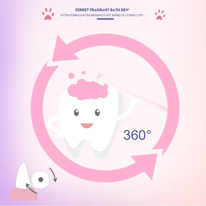 Круглая зубная щетка для животных собак 360 градусов неприятный запах изо рта