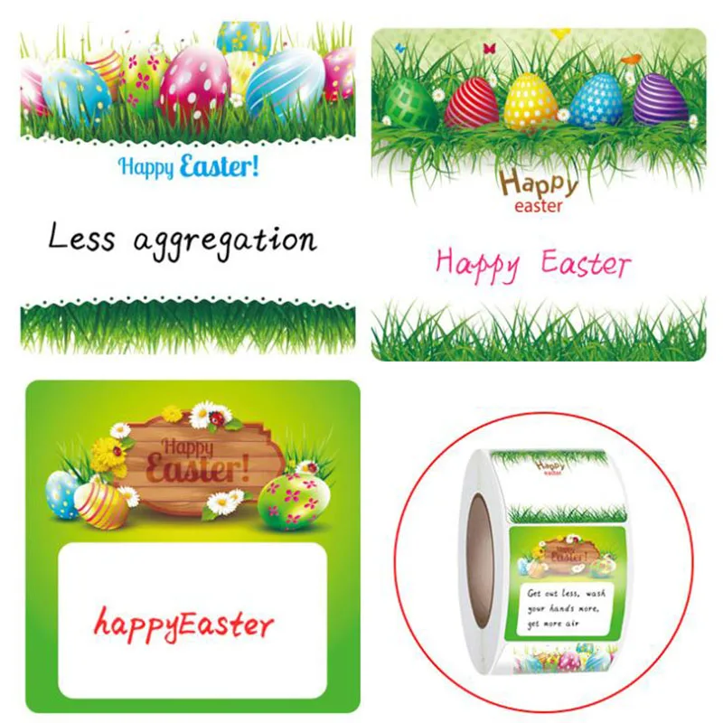 

200 шт./рулон Цвет Рождественский подарок упаковка для заклеивания конвертов атмосферу события спасибо самоклеящаяся Стикеры канцелярская ...