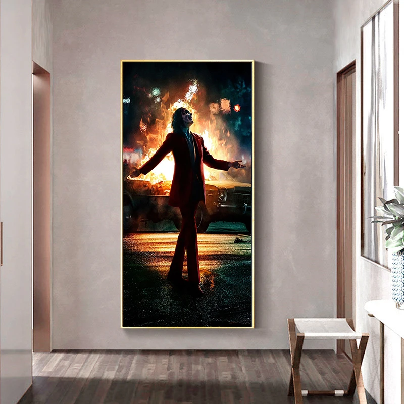 Плакат из фильма Джокер настенная Картина на холсте настенное искусство для