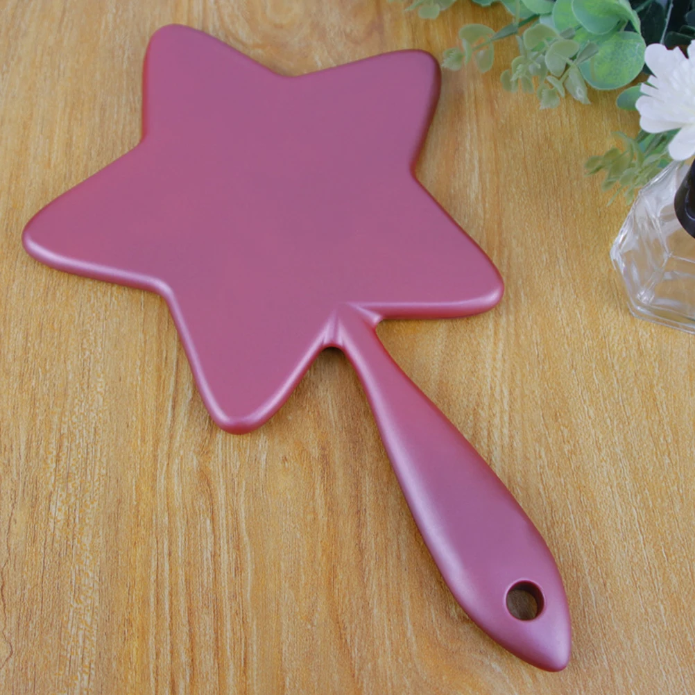 Косметическое зеркало с ручкой 1 шт. портативное для путешествий спальни ванной