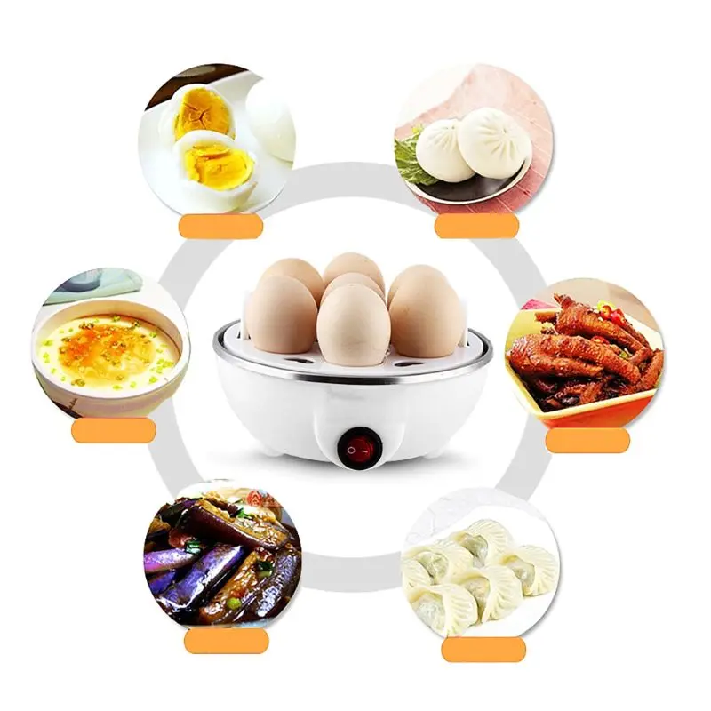 7 Яйцо Ёмкость Электрический яйцо Плита для яйца всмятку и