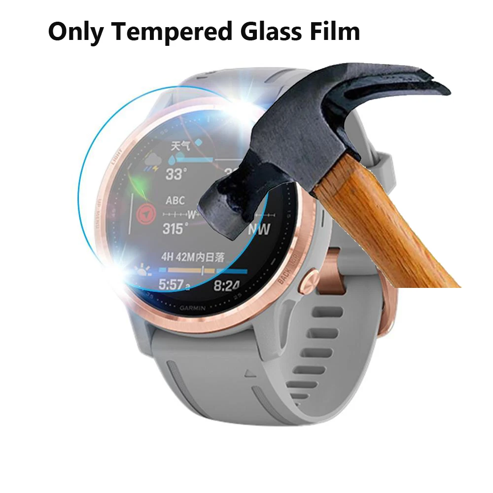 Glass Film 26 22 20 мм ремешок для часов Garmin Fenix 5X5 5SPlus 3 3HR Fenix 6 6X 6X Pro Watch Quick Release силиконовый легкий ремешок на запястье - Цвет: Glass Film