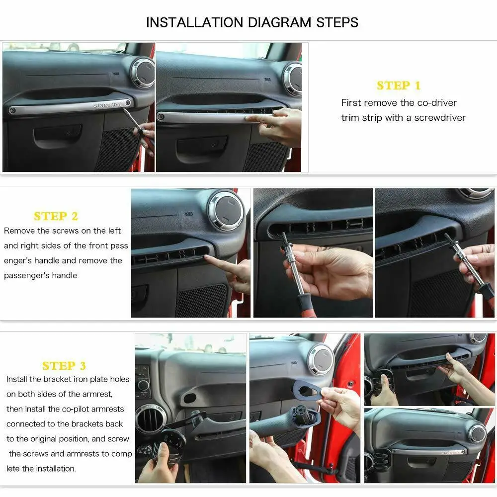 Интерьерные подставки для чашек напитков держатели кронштейн Jeep Wrangler JK 2012-2018 |