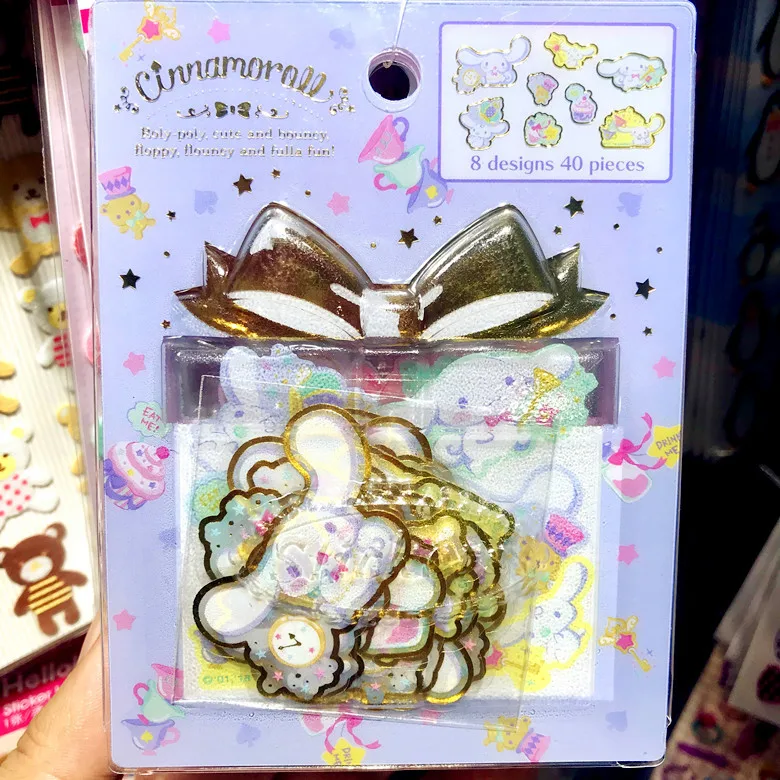 Cinnamoroll 40 упак./лот kawaii Симпатичные мои мелодические маленькие Две звезды stickers oroll наклейки Стикеры Скрапбукинг naklejki stikers Рождество - Цвет: Cinnamoroll
