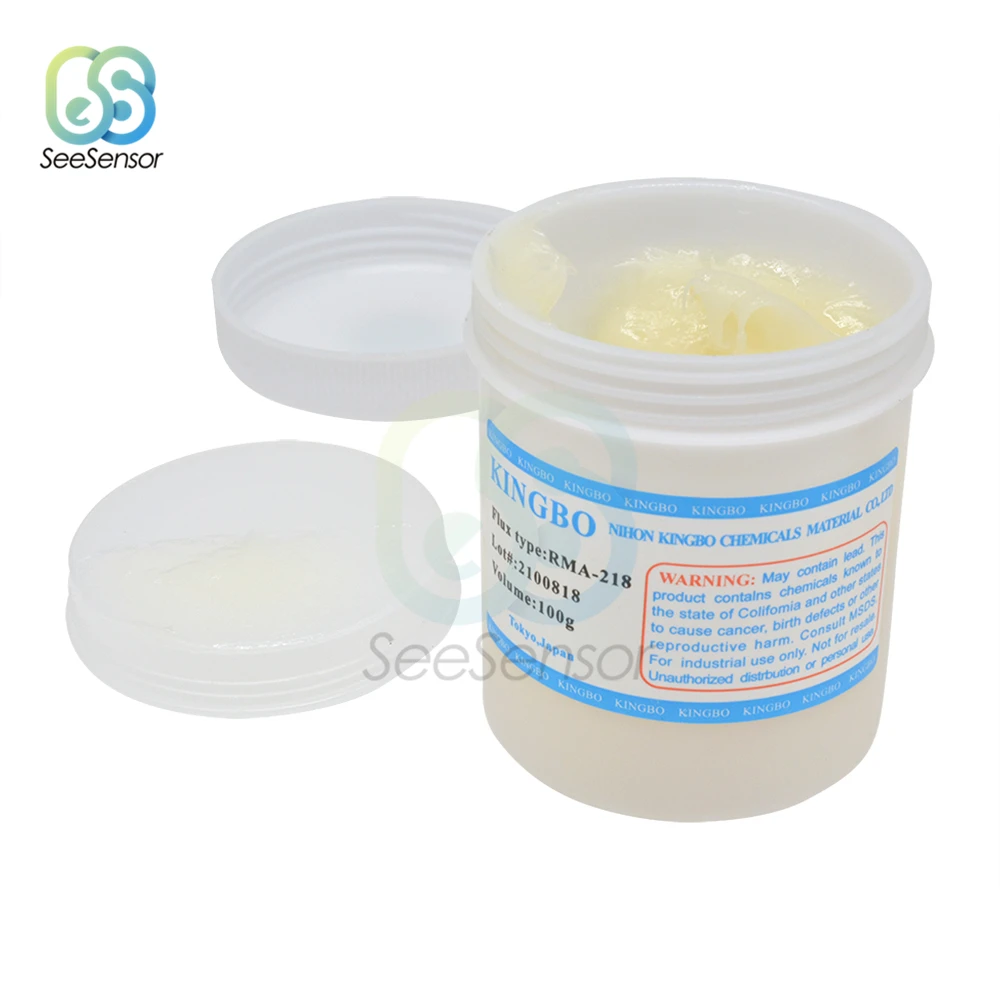 RMA-218 NC-559-ASM BGA пастообразный припой 100 г бессвинцовый для SMT реболлинговая пайка сварочная ремонтная паста