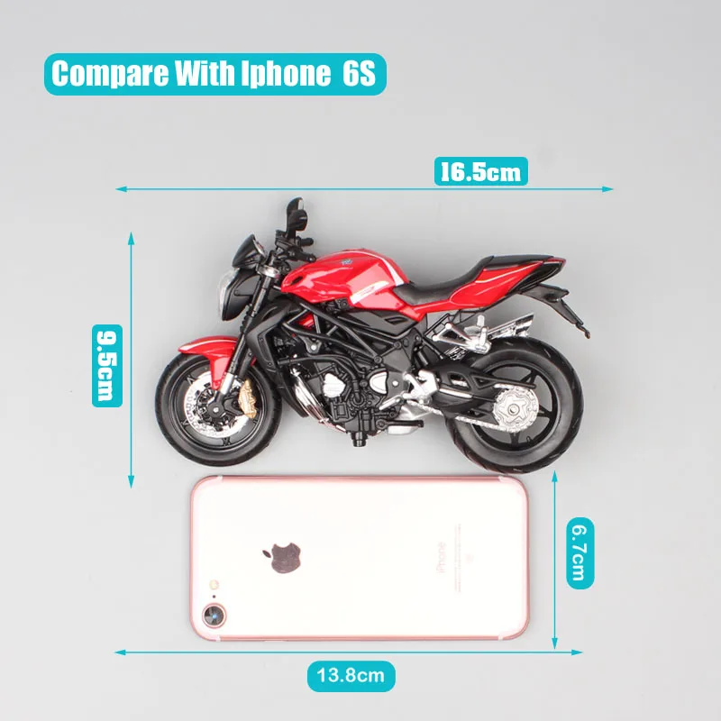 Детские 1:12 в масштабе MV Agusta F4 Brutale 1090 RR R Diecasts& Toy Vehicles модель мотоцикла Коллекционная для миниатюрных