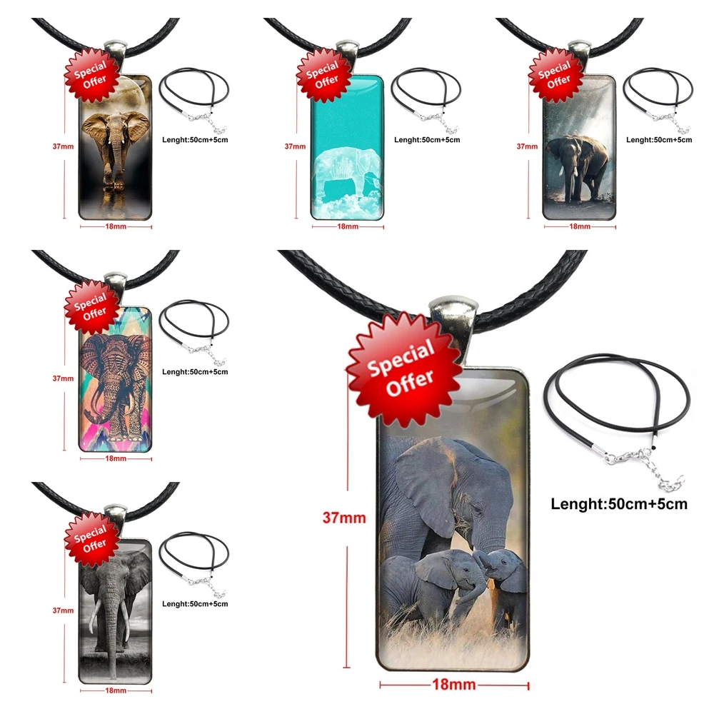 Totem Elephant Aztec для женщин и девушек Ручная работа ожерелье со стальным покрытием