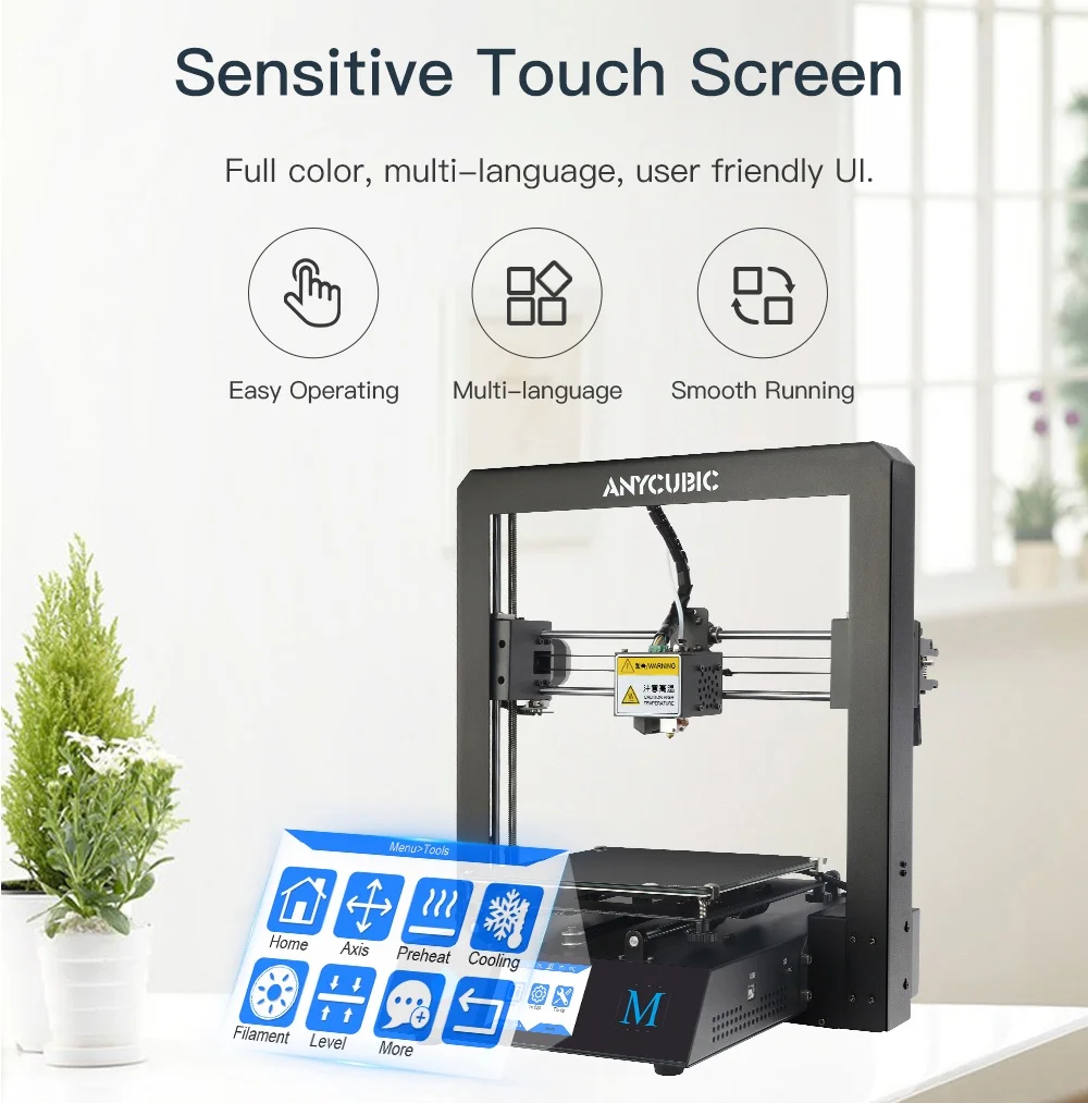 Набор для 3D-принтера ANYCUBIC I3 Mega Филамент PLA полностью металлическая рамка