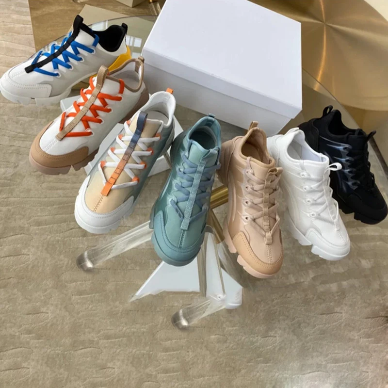

Fashion Luxury Brand Sneakers Women Platform Sports Shoes Female Casual Breathable Vulcanized Shoe Woman Footwear Summer New