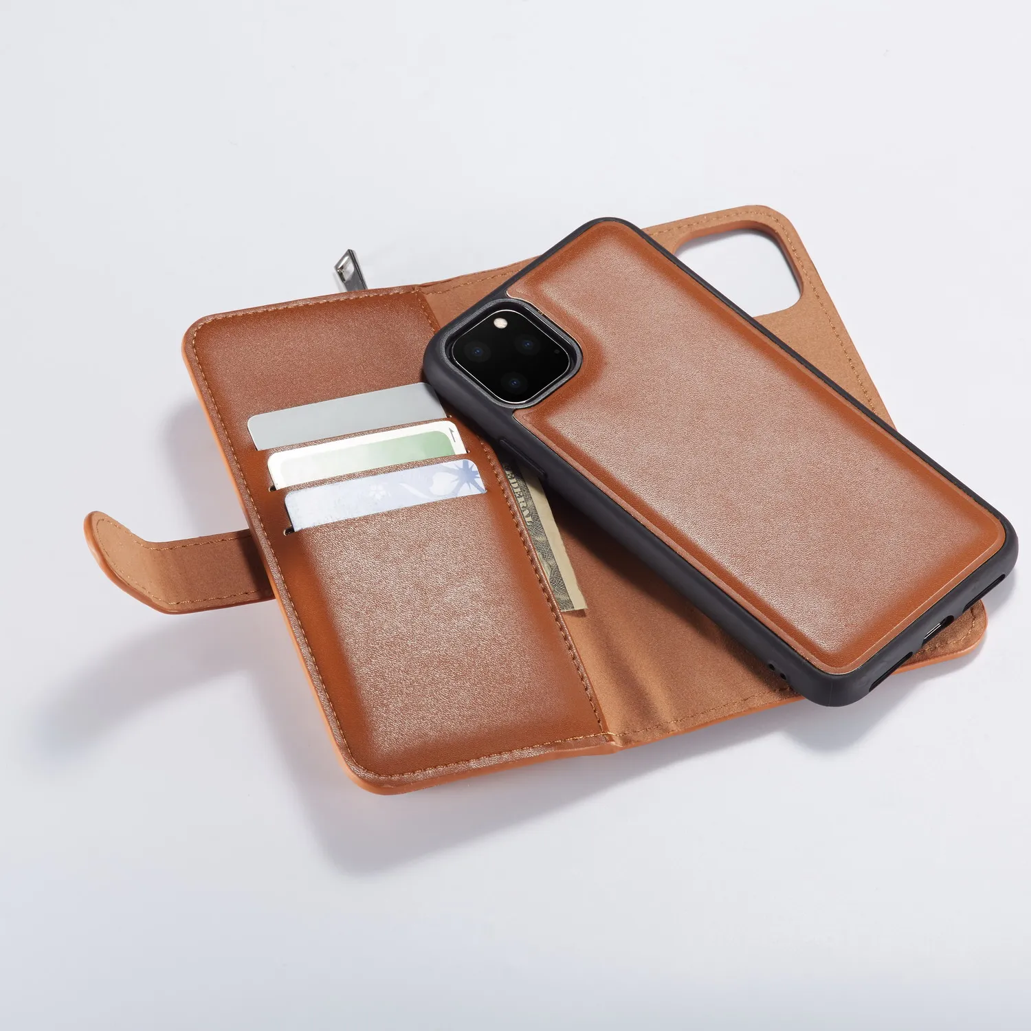 Многофункциональный кошелек на молнии кожаный чехол для iPhone 11 Pro Max X Xs XR 8 7 6