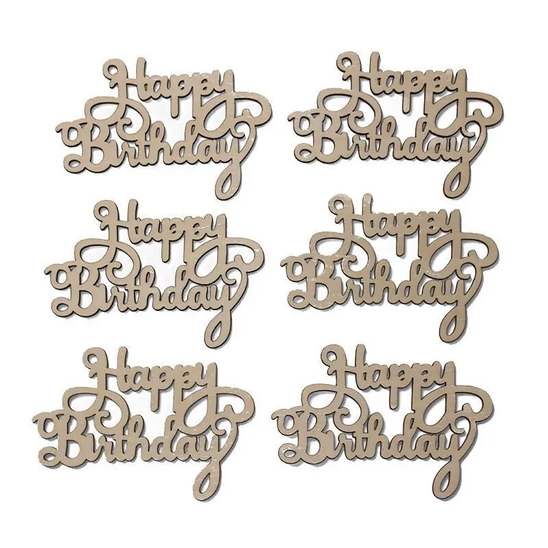 20 шт./10 шт. деревянные подвесные украшения С Днем Рождения | Дом и сад