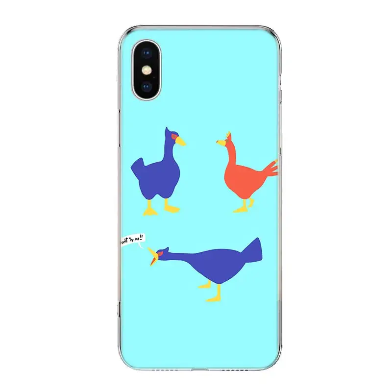 

Untitled Goose Game Interesting Duck Game Phone Case Cover For iPhone 11 12 Pro 7 6 X 8 6S Plus XS X MAX + XR 5S SE Mini Art TPU
