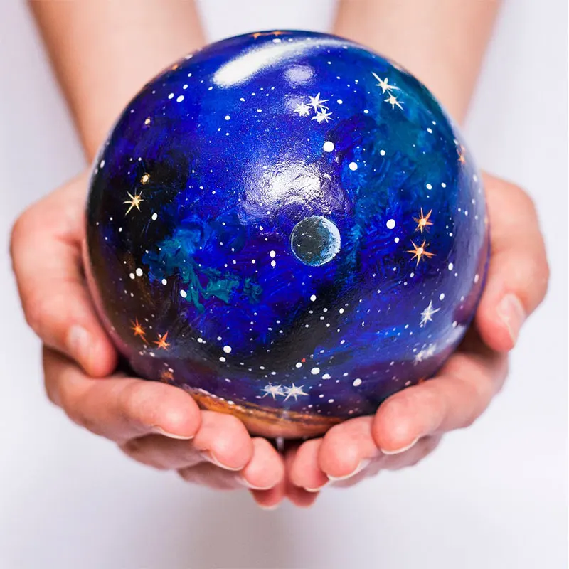 Sistema Solar con planetas, modelo Space Nursery, juguetes Montessori, mu&ntilde;ecas de anidaci&oacute;n, cohete de madera y astronauta, regalo de Astronom&iacute;a-1