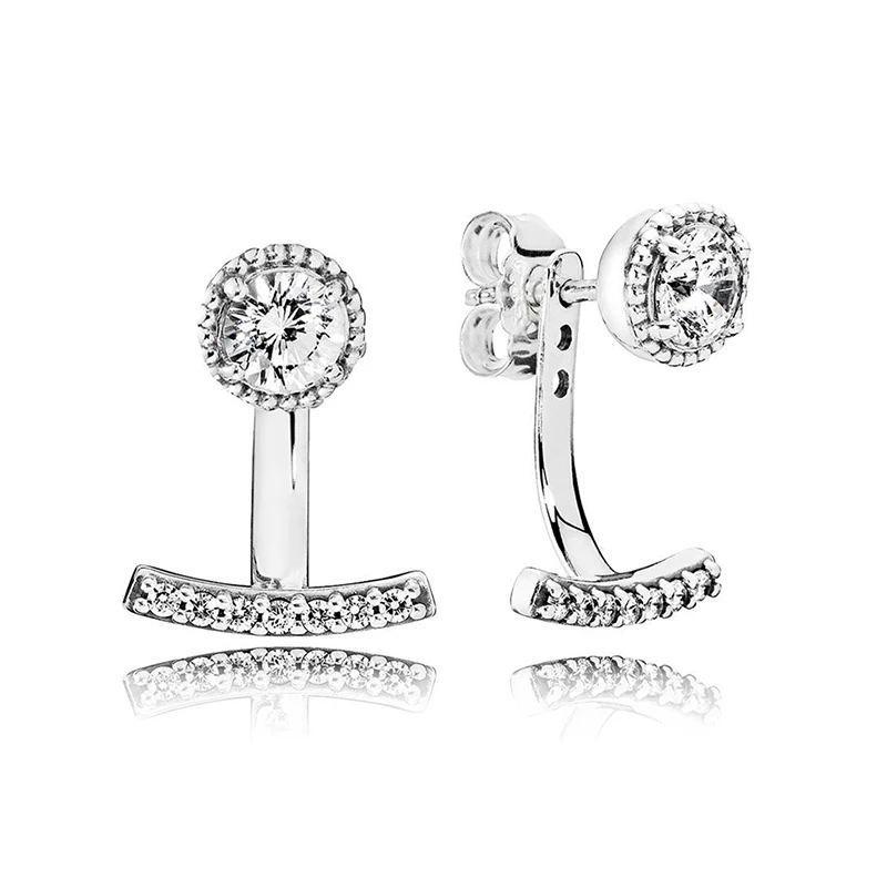 Аутентичные 925 пробы Серебряные Оригинальные абстрактные элегантные