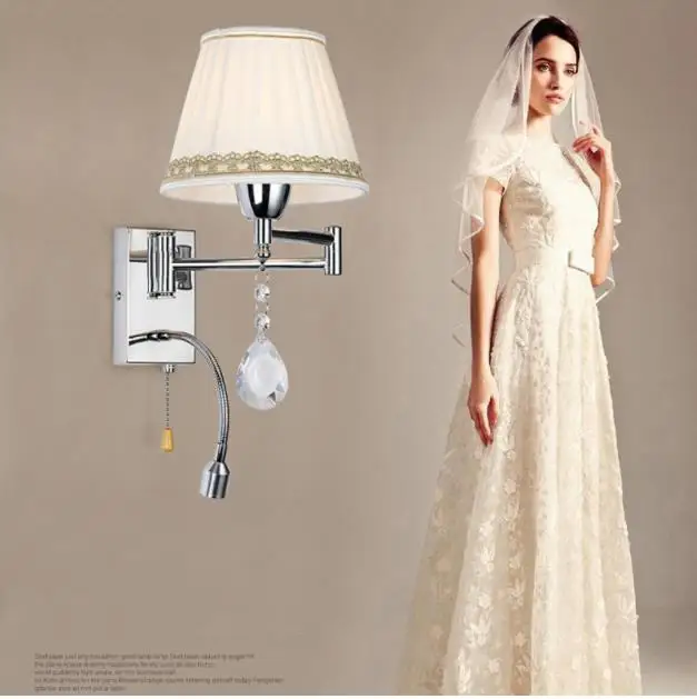 Современный рокер прикроватная настенная лампа Европа спальня исследование