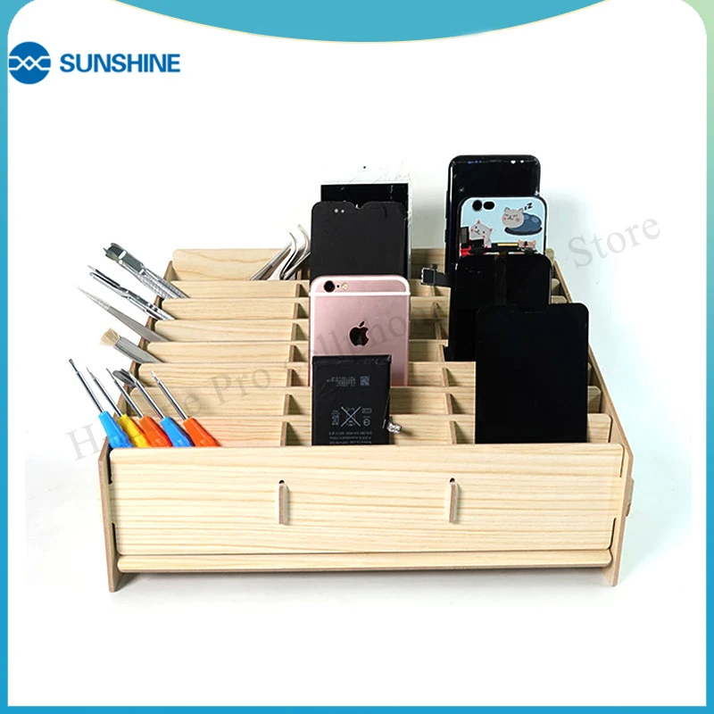 SUNSHINE SS-001B 24 решетки коробка для управления сотовым телефоном ящики хранения