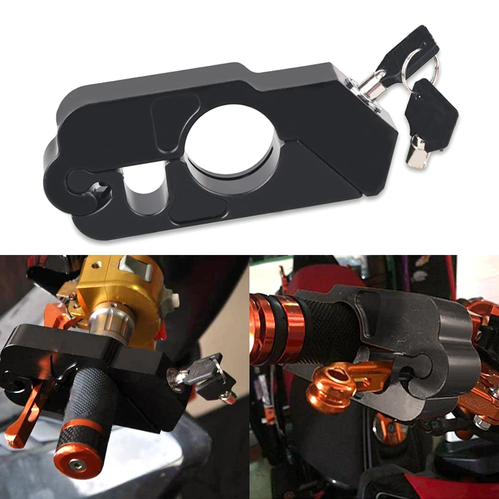Motorcycle Grip Lock Security Safety Handlebar Handset Brake Lever Disc Locking Anti Theft For Scooter ATV Dirt Street Bikes GTS |
