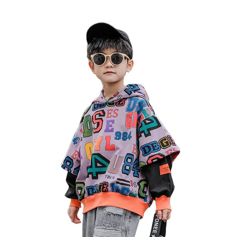 

2021 Fashion Spring Autumn Boys Sweatshirts Jacket Coat KidsOutwear Teenager Tops Costume Children Clothes Cotton High Quality