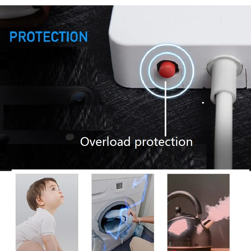 Удлинитель питания с индивидуальным переключением 1 8 м|Удлинители