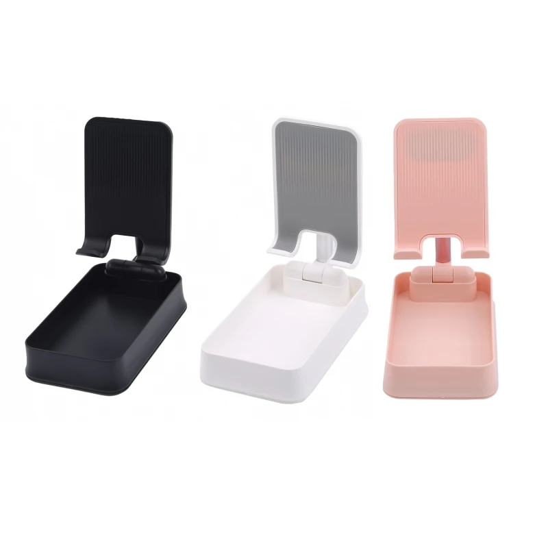 

Telescopic Folding Desktop Stand Aluminum Alloy Lazy Tablet Universal Live Phone Holder Can Be Stored Solid Color Home Gadge