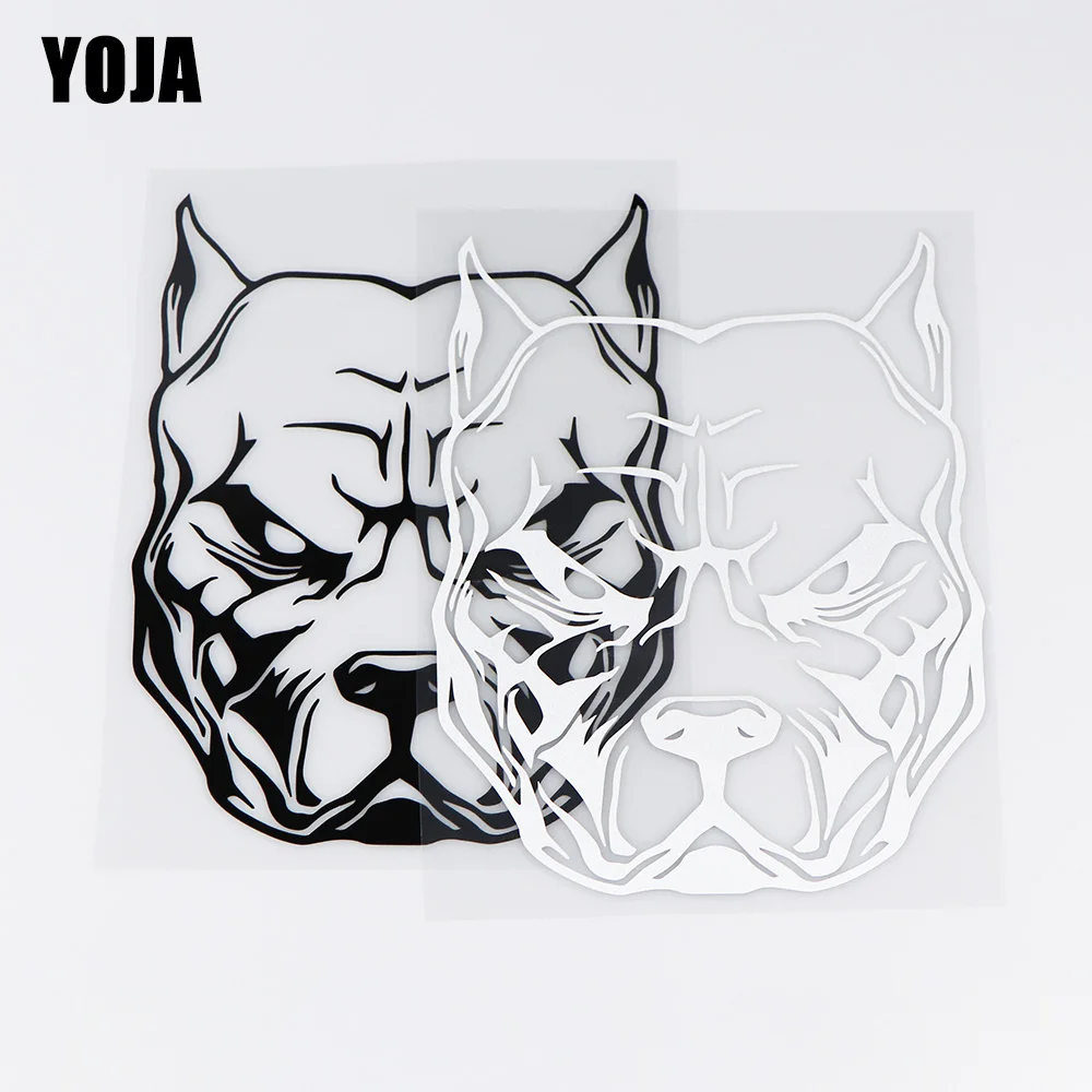 YOJA 14X18CM собака головы животного Наклейка Мода весь свободный декоративные